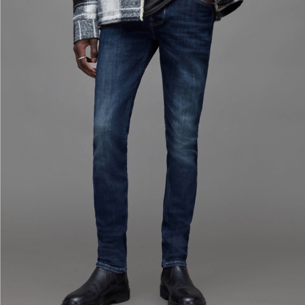 All Saints Cigarette Jeans Skinny Medium Wash 30